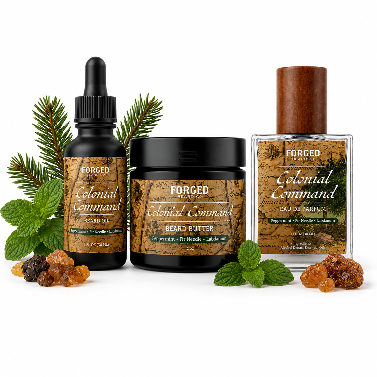 Colonial Command Confidence Kit | Peppermint, Fir Needle, Labdanum