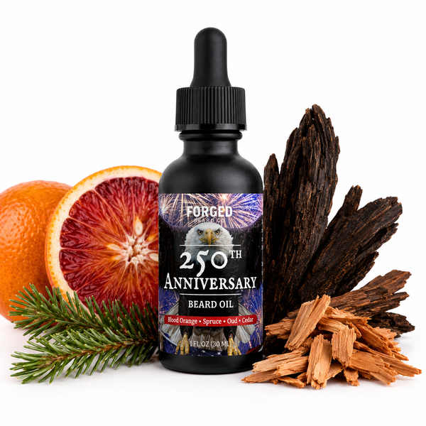 250th Anniversary Beard Oil | Blood Orange, Spruce, Oud, Cedarwood