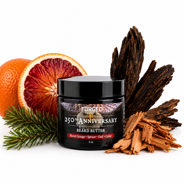 250th Anniversary Beard Butter | Blood Orange, Spruce, Oud, Cedarwood