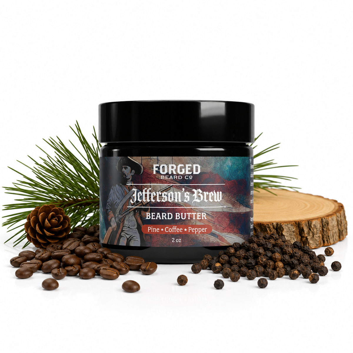 Jefferson's Brew Beard Butter - Pine, Coffee, Pepper