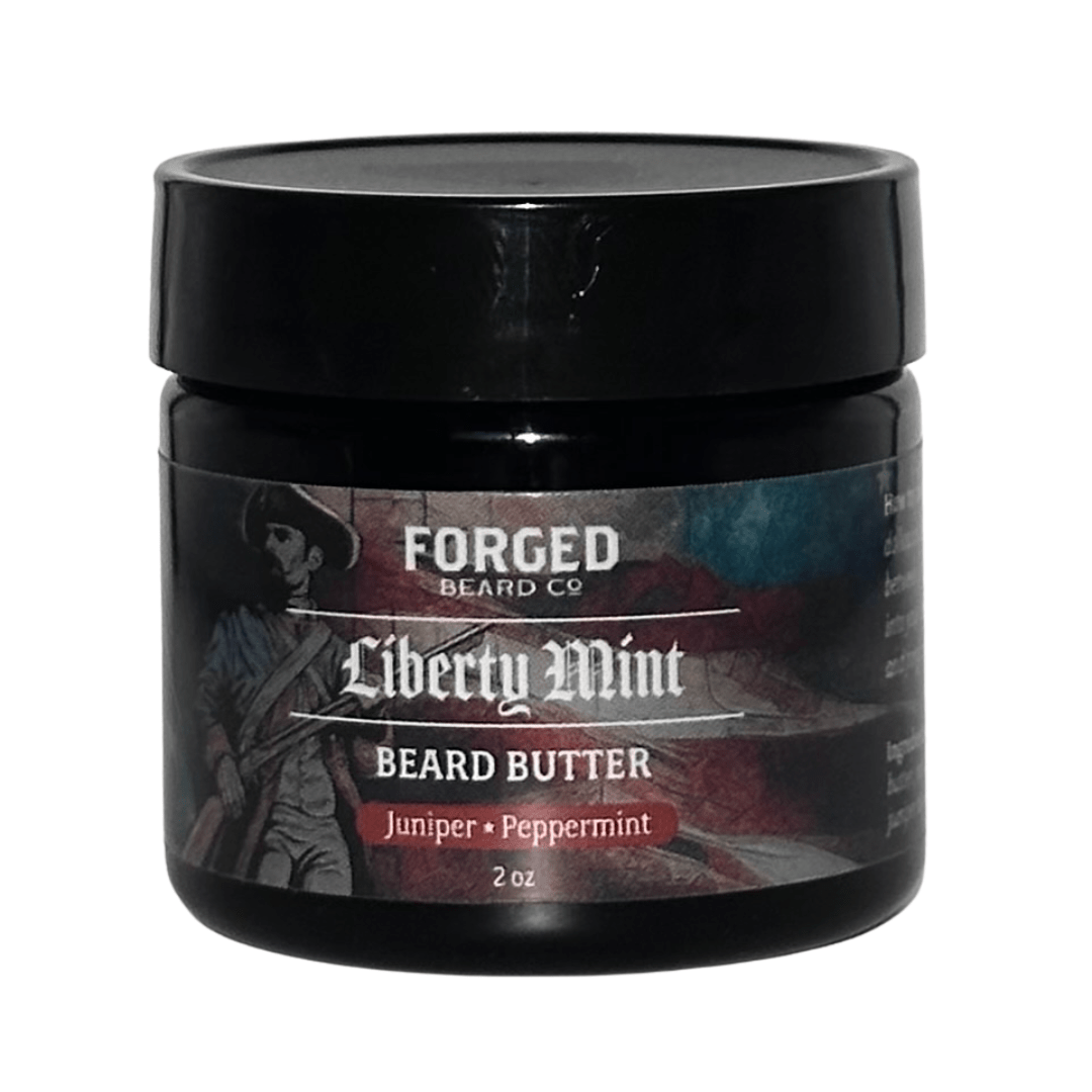 Forged Beard Co. juniper and peppermint beard butter