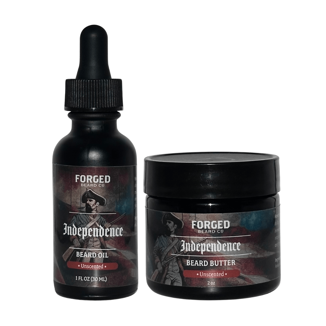 Forged beard co. unscented beard oil and butter combo