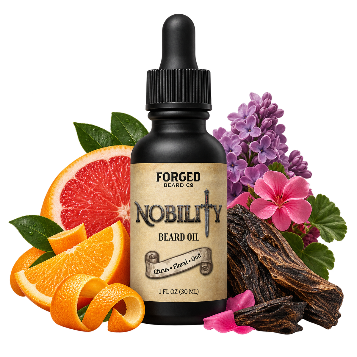 Nobility Beard Oil | Citrus, Floral, Oud